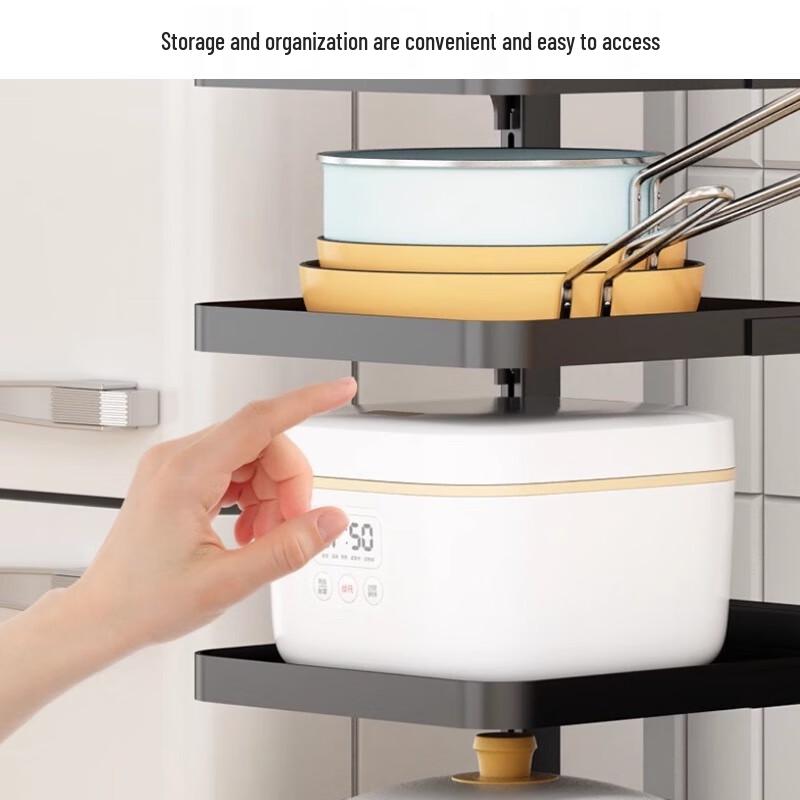 Adjustable 5-Tier Kitchen & Pantry Storage Rack