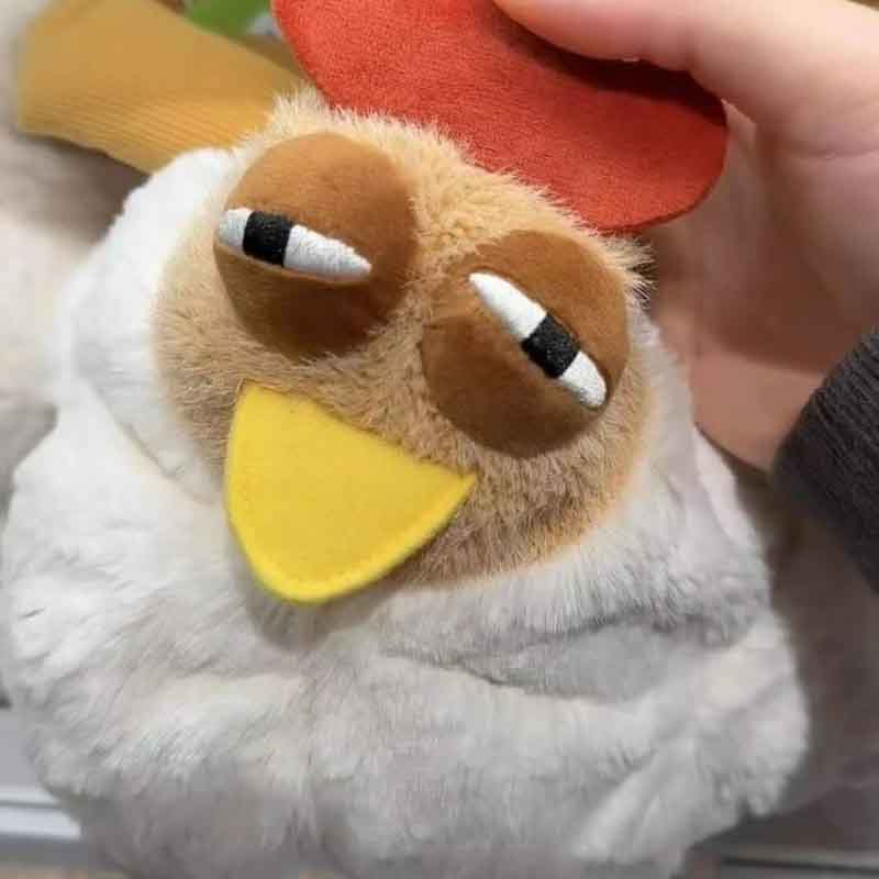 Internet Celebrity Big Rooster Plush Handbag Cute Large-capacity Bag Creative Fashion Storage Bag Personalized Small Bag Purse