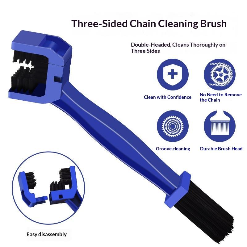 Motorcycle Chain Brush Cleaner Plastic Bicycle/Moto Brush Clean Chain Cleaner Outdoor Scrubber Road Care Tools Motorcycle Parts