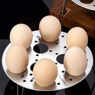 Stainless Steel Steamed Egg Rack High Foot Multifunctional Egg Steamer Thickened Durable Steaming Plate High Pressure Boiler