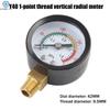 1PC Pressure Gauge Air Compressor Pneumatic Hydraulic Fluid 0-12Bar / 0-170PSI Easy To Read Dial Measuring Instrument
