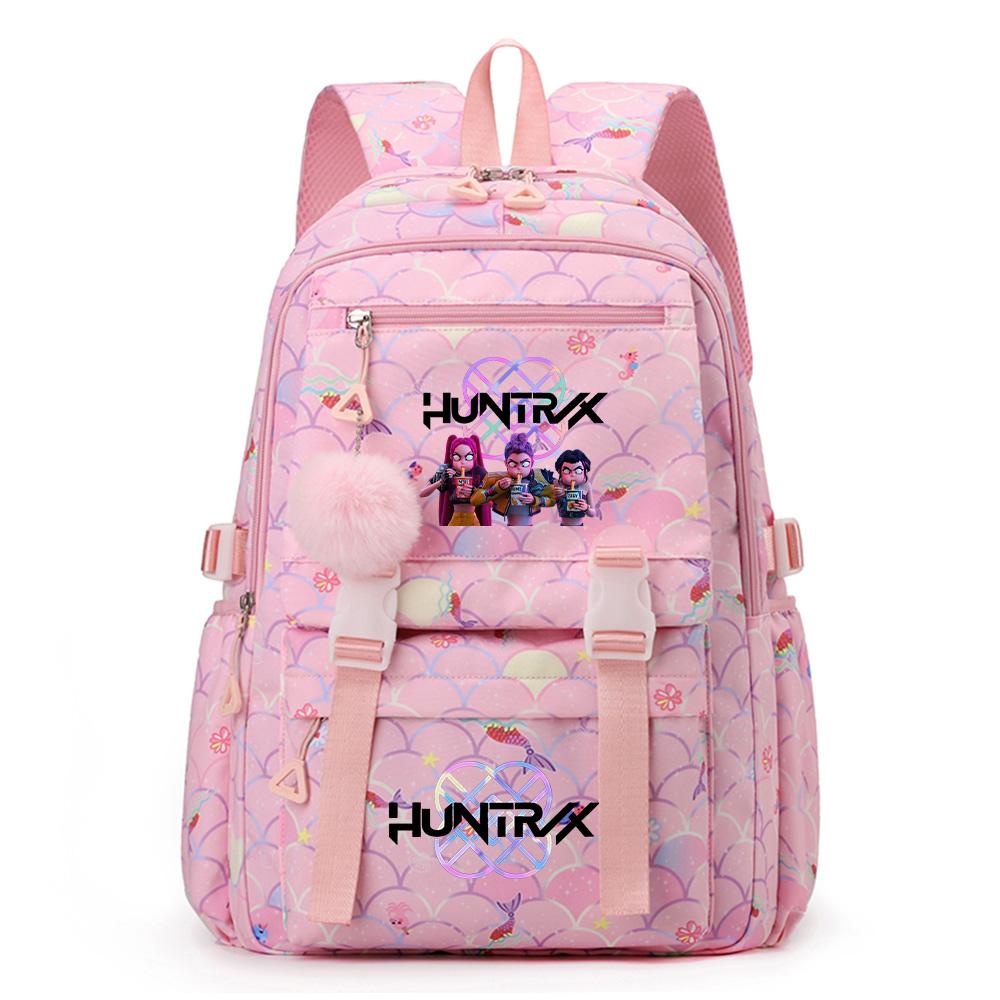Anime K-Pop Demon Hunters Printed Backpack Large Capacity Waterproof Bookbag Student Boy Girl Schoolbag Outdoor Laptop Travel Bag Mochila