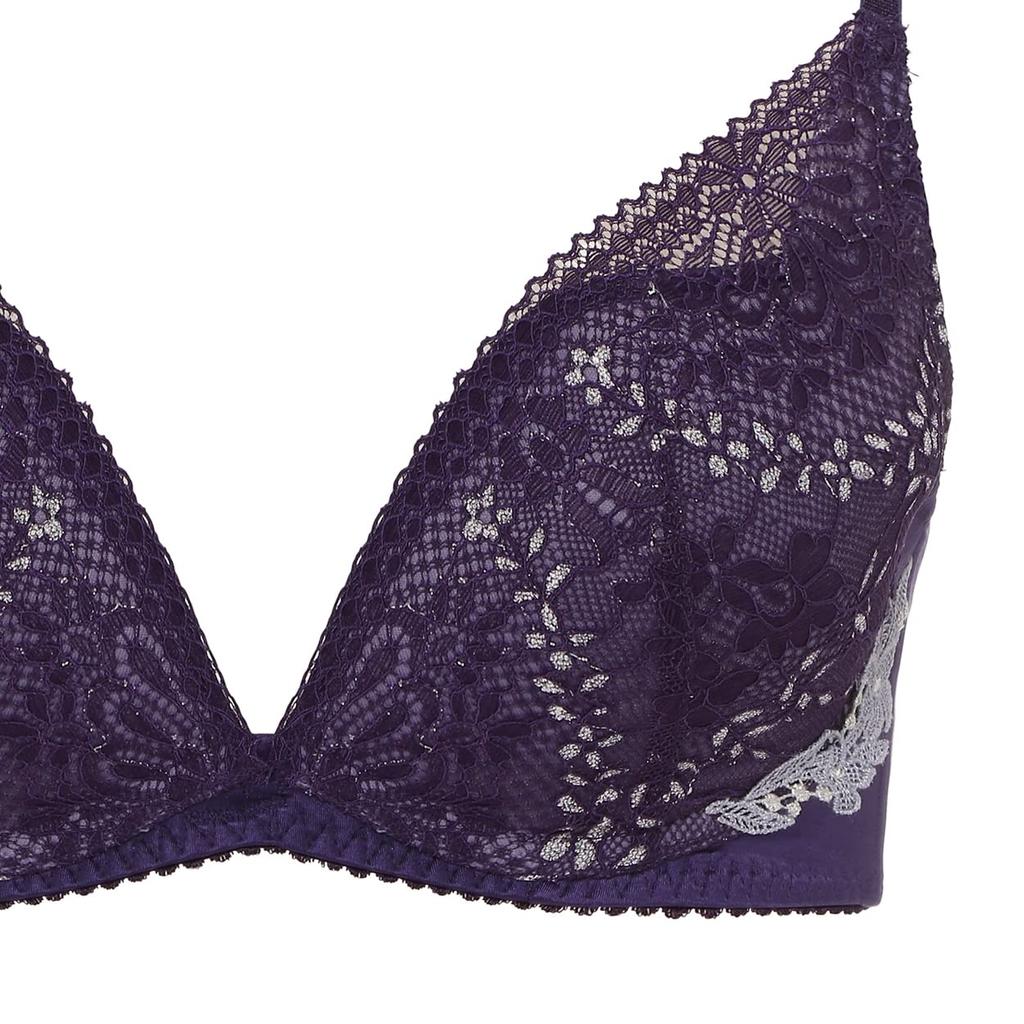 AMOSTYLE BY Triumph Dream Jewelry M008 E80 Bra, Wireless, Hunt, Women's, (Prussian Blue),