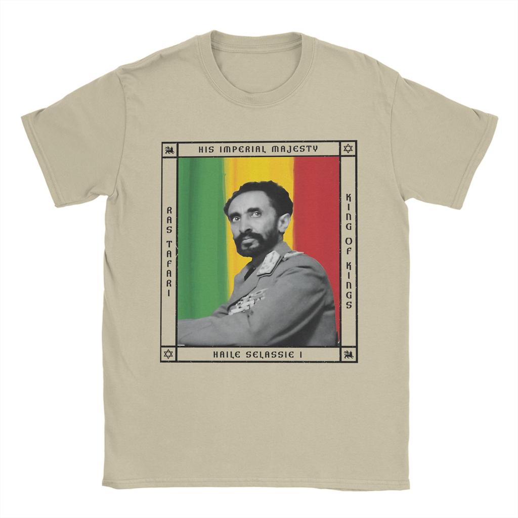 Fantastische Haile Selassie I. König der Könige Unisex T-Shirts mit Rundhalsausschnitt Kurzarm-T-Shirts Kleidung