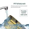 White Electric Three-Blade Mesh Head Shaver - Waterproof Clipper for Balding and Hair Trimming