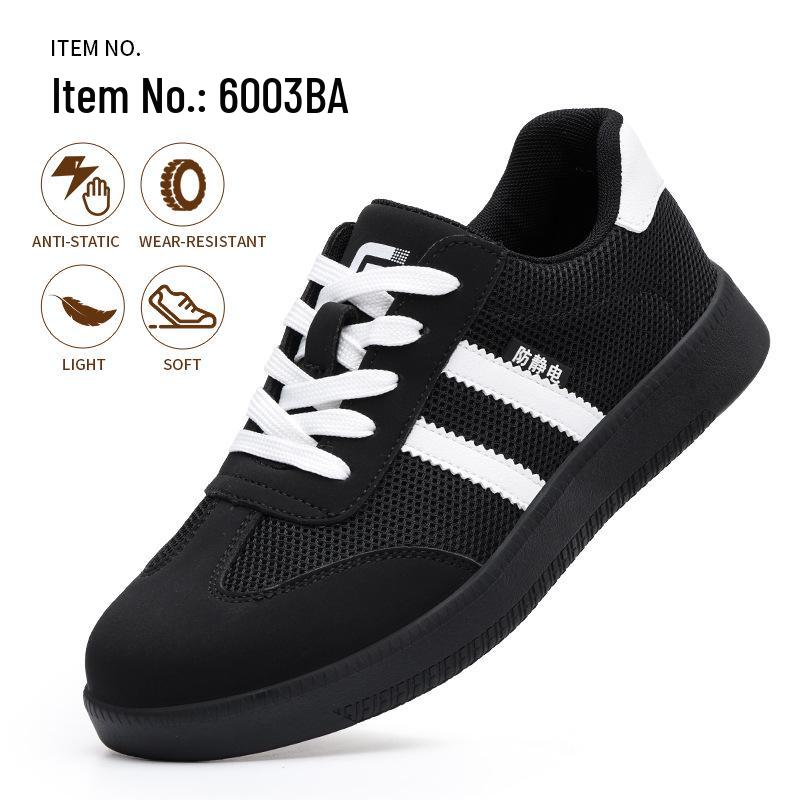 Anti-Static Fleece-Lined Safety Shoes - High-Top, Wear-Resistant, Dust-Free for Winter