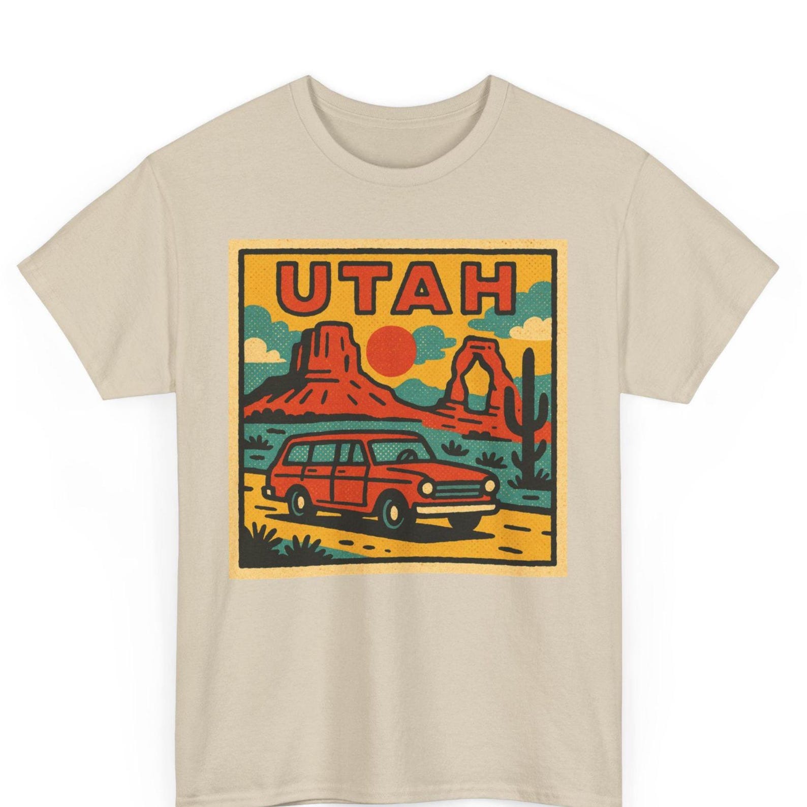 Utah Retro Comic T-Shirt: Vintage National Park Graphic Tee 2XL