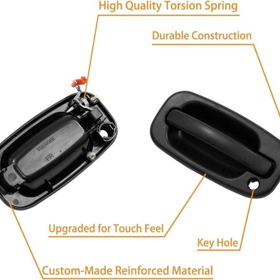 Exterior Door Handle, Compatible with 1999-2007 Silverado Suburban Tahoe Avalanc