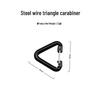 Outdoor Sports Quick-Release Triangle Climbing Buckle Keychain