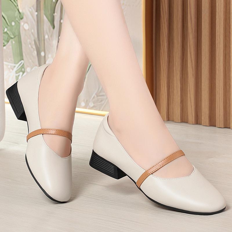 Fashion AIYUQI Female Mary Jane Shoes 2025 New Autumn Leather Women's Shoes Fashion Large Size Business Dress Shoes Women