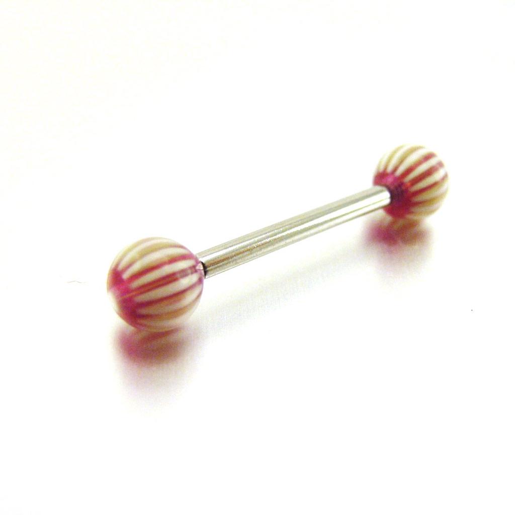 Les Trésors De Lily [E6788] - Piercing Langue 'Tecno' Violet Vert