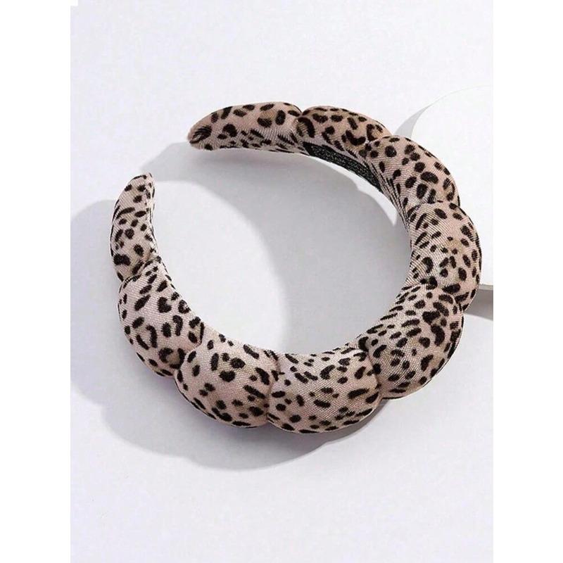 Haarband mit Leopardenmuster, Make-up-Haarband, Haarspange für Frauen zur Gesichtspflege, Spa-Geschenk, Party