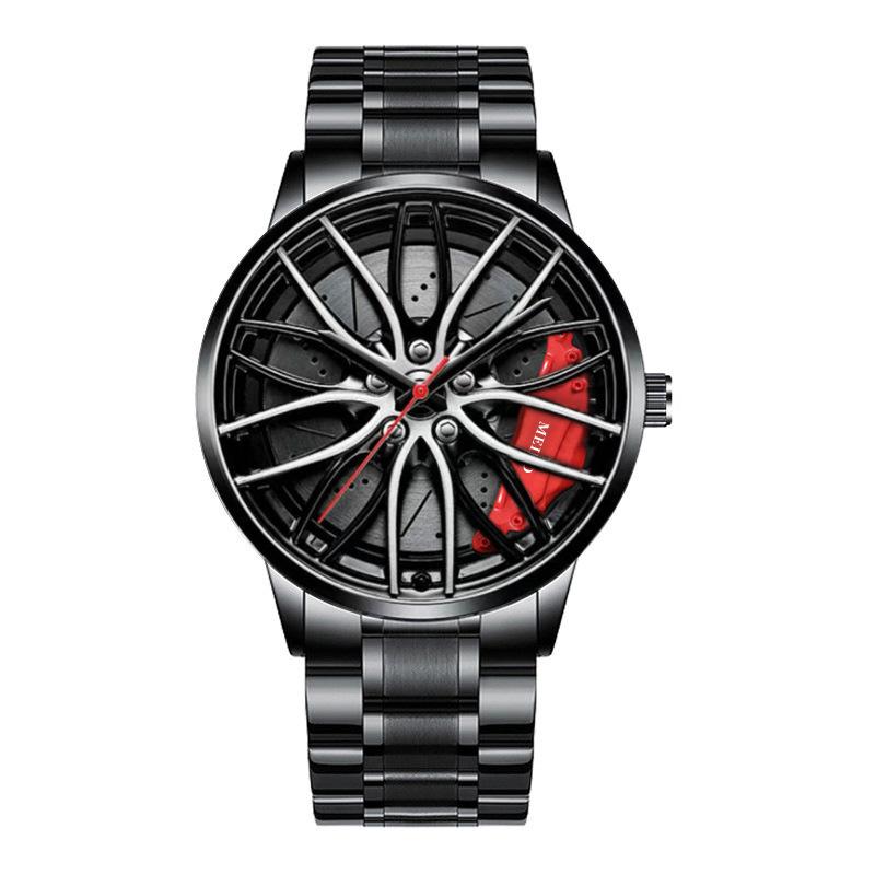 Official automatic movement watch men's vacuum plating wheel style non-mechanical watch new one