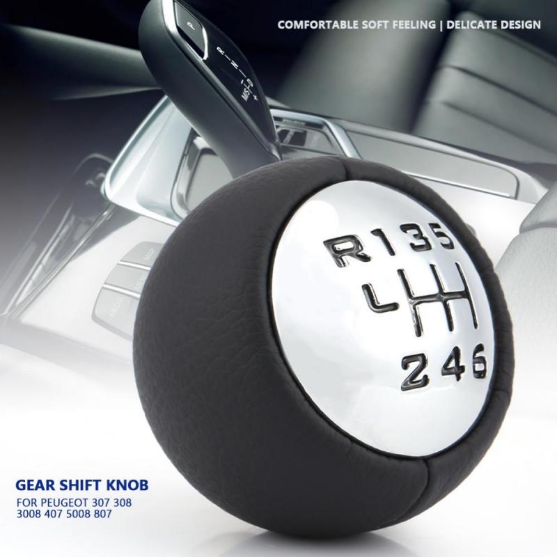 6 Speed Gear Lever Knob  For 307 308 3008 407 5008 807  C3 C4 C8