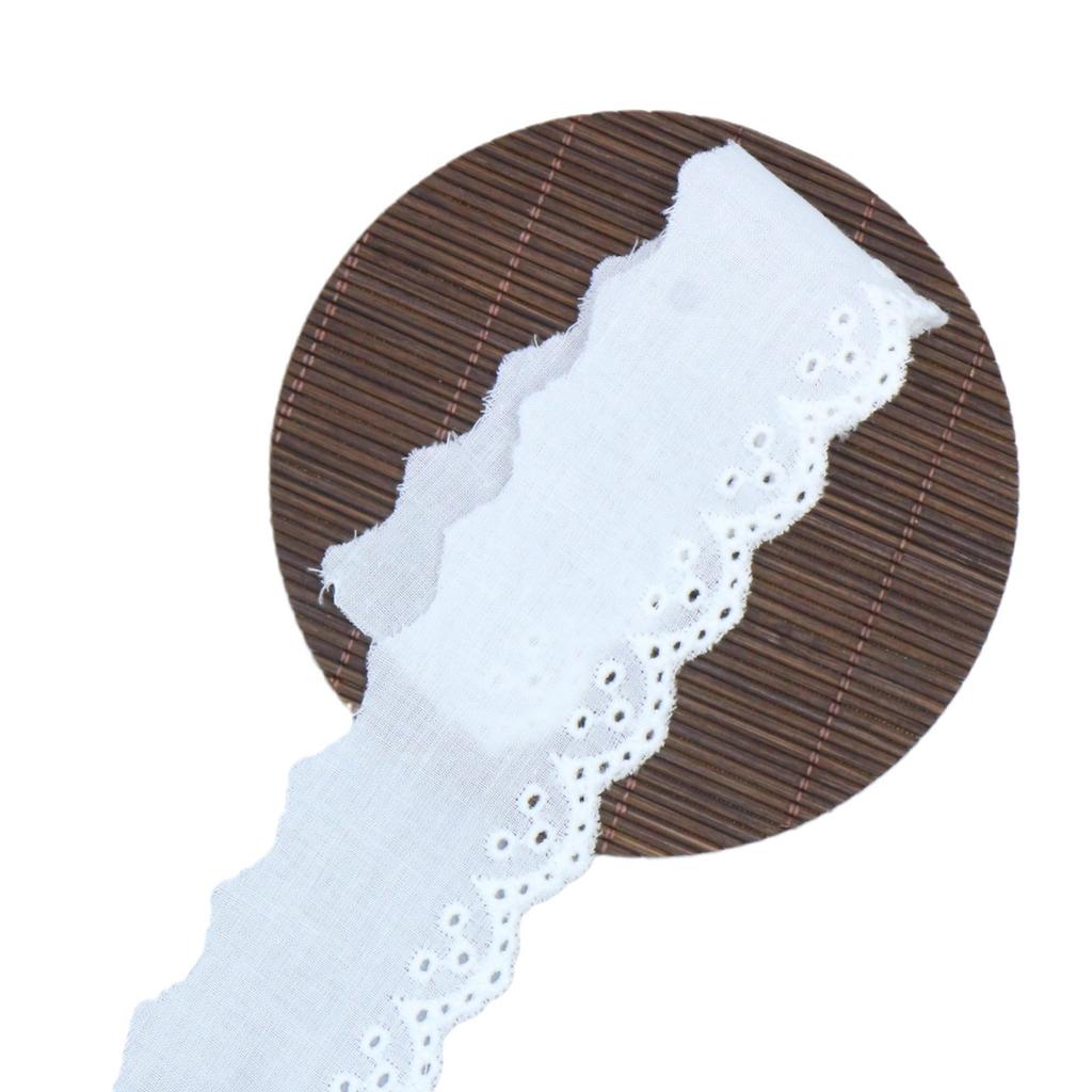 9088 Gekämmter Baumwollstoff Barcode Trendmarke Damenbekleidung Kinderbekleidung Sofatischdecke Stickerei Spitze Zubehör