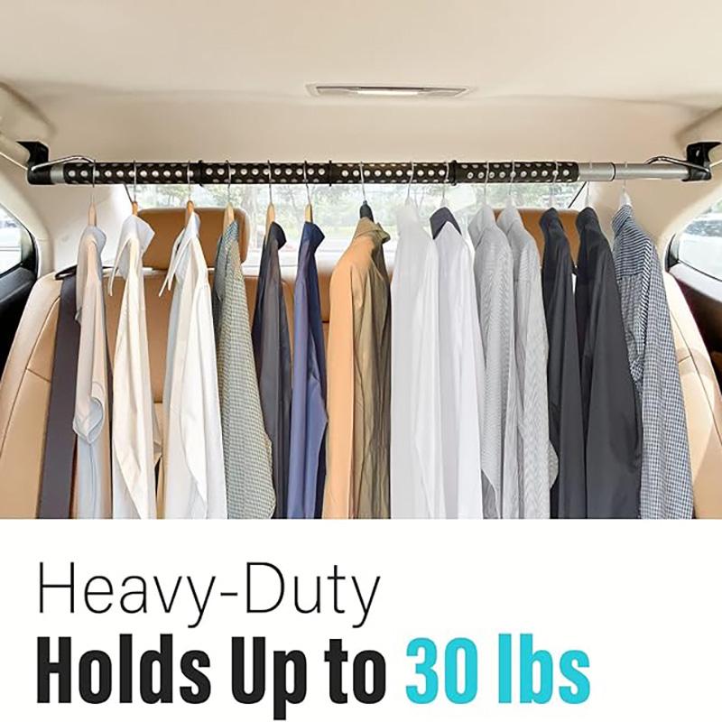 Car Drying Rod Car Camping Clothes Hanger Bar Telescope Vehicle Fix Rods Trunk Hanger Rod Clothes Rod for SedansTrucks, SUVs,RVs