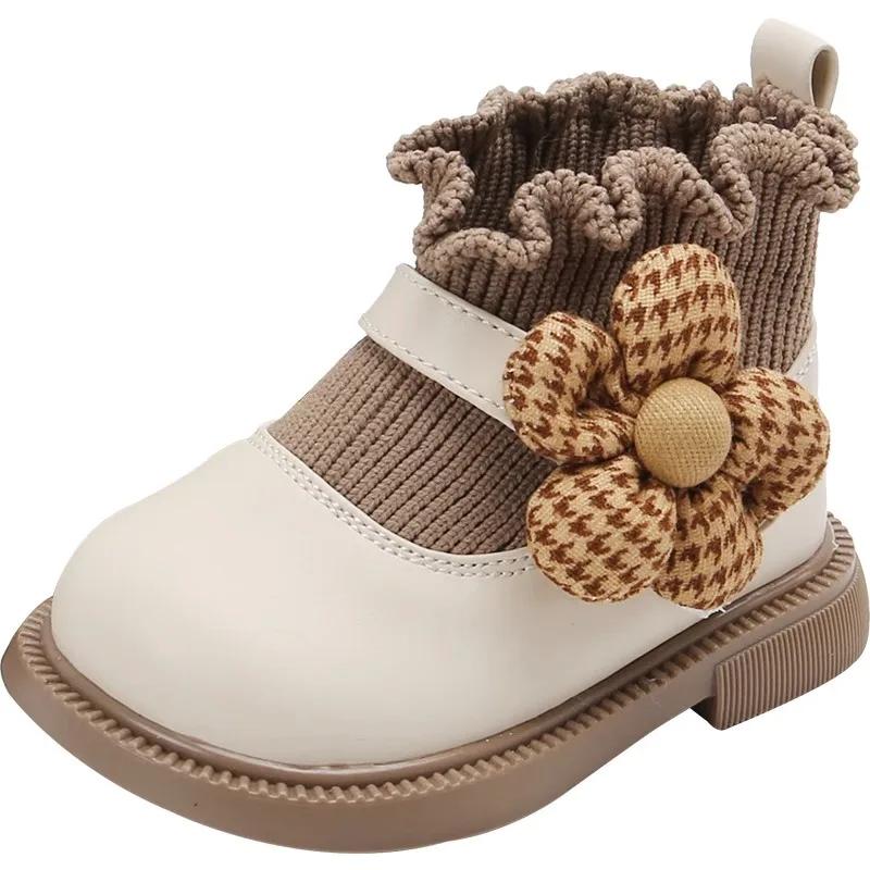Spring Fashion Soft Soled Baby Girl Shoe Princess Flower Elegant Baby Shoes Stylish Versatile Popular Daily Casual Shoe Zapatos