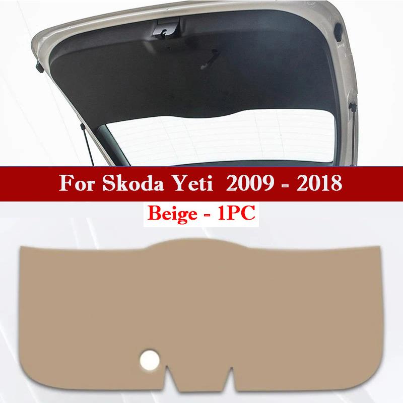 For Skoda Kodiaq Kamiq Yeti Car Trunk Door Anti Kick Pad Tailgate Protection Mat Cushion Cargo Liner Interior Decor Accessories