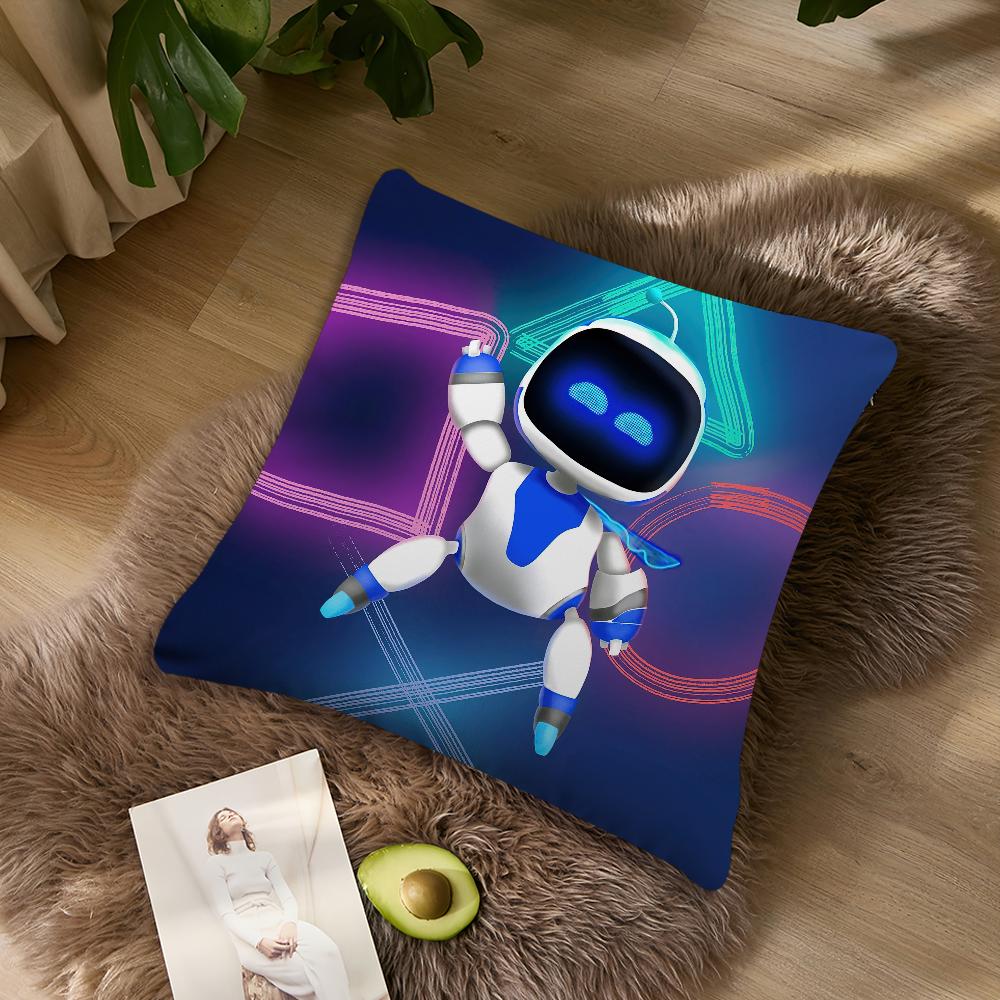 

Гра A-Astro Bot B Наволочка Вітальня Акцент Диван Підтримка Спини Квадратний Лаунж Компаньйон для Відпочинку 50x50CM(20x20in)