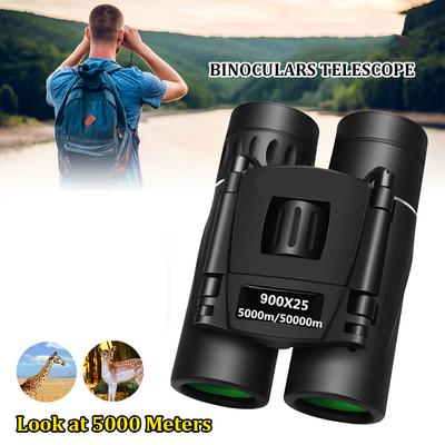 900x25 HD Krachtige verrekijker 9000M lange afstand opvouwbare mini-telescoop BAK4 FMC-optiek voor jachtsporten Buiten kamperen Reizen