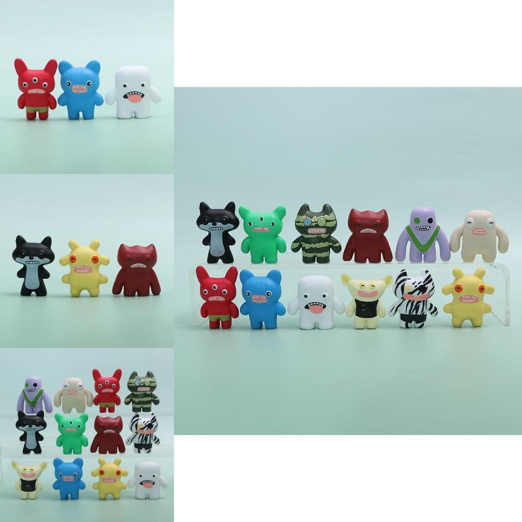 Fuggler Cute Cartoon Monster Model Desktop Ornament Set For Kids And Fans