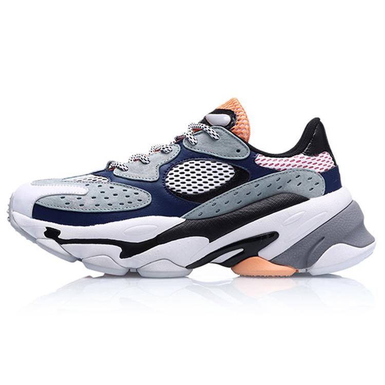 

New LINING CF Chunky Sneakers Men Low Top Black/Red/White AGCP181-10 43