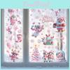 Claus Santa Christmas Window Sticker Festive Home Interior Pvc Decor Waterproof