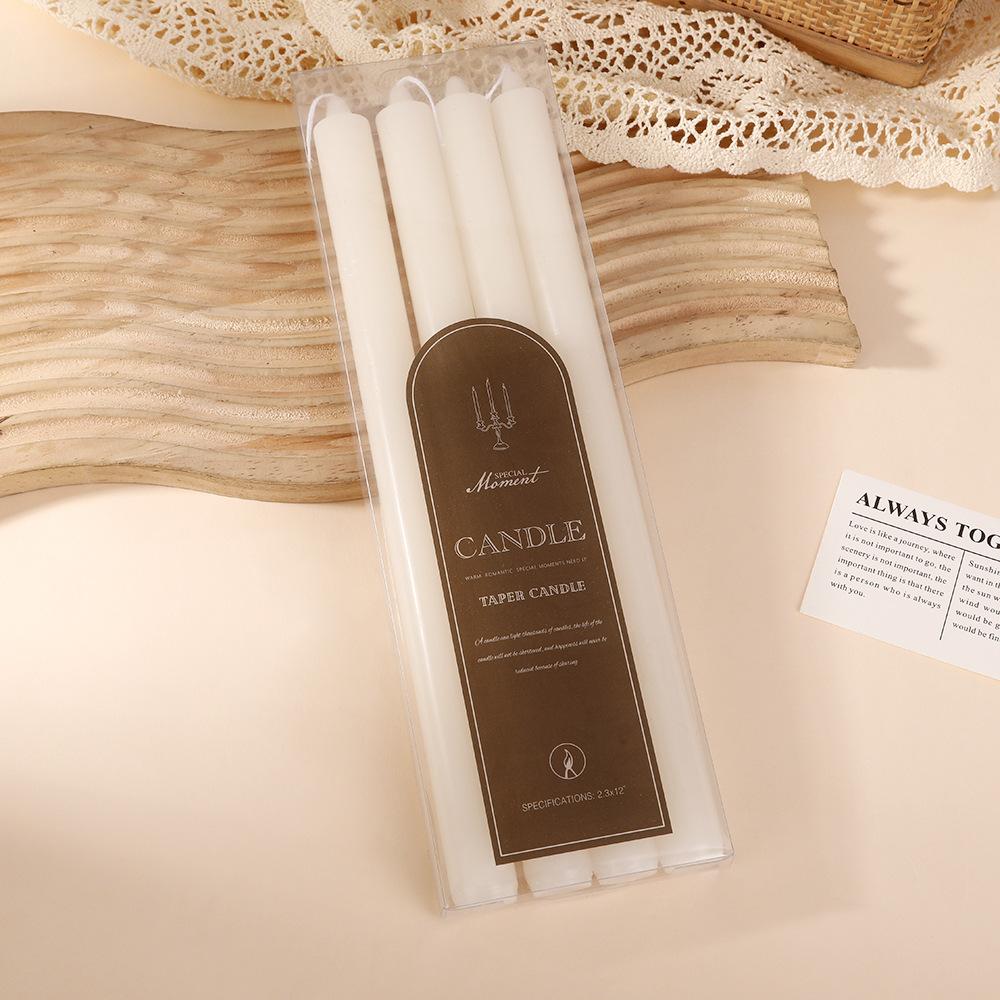 30cm European Classic Long Pole Candle Household Power Outage Emergency Odorless Tapered Pole Candle