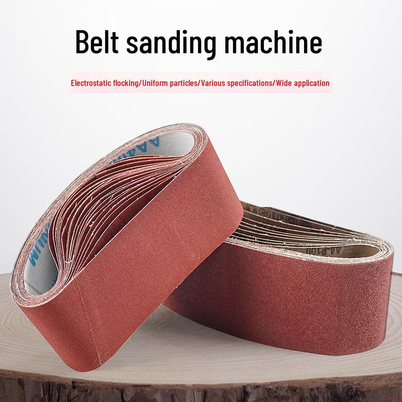 3" & 4" Ring Sanding Belt Machine for Woodworking & Paint Polishing