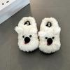 Cute Plush Shoes Women Autumn Winter Cartoon Warm Platform Slippers Height Increase Non Slip Thicken Comfortable Cotton Slippers
