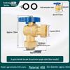 All-Copper Valve Manifold: Three-Way Union, Male/Female Thread Ball Valve for Underfloor Heating and Wall-Hung Boilers