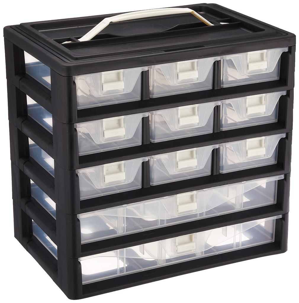 JEJ Astage Drawer Case with Divider Board Stopper Case X Depth 20 X Height Small Item Storage DIY Fishing Gear Tool Box Stopper, 5A-902 [Width 29.4