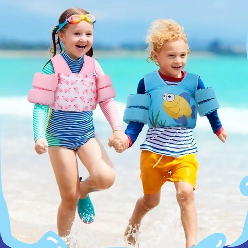 Anti Drowning Children Swimming Arm Rings 1-2/3-7 Year Old Life Jacket Swimming Buoyancy Vest  Pool