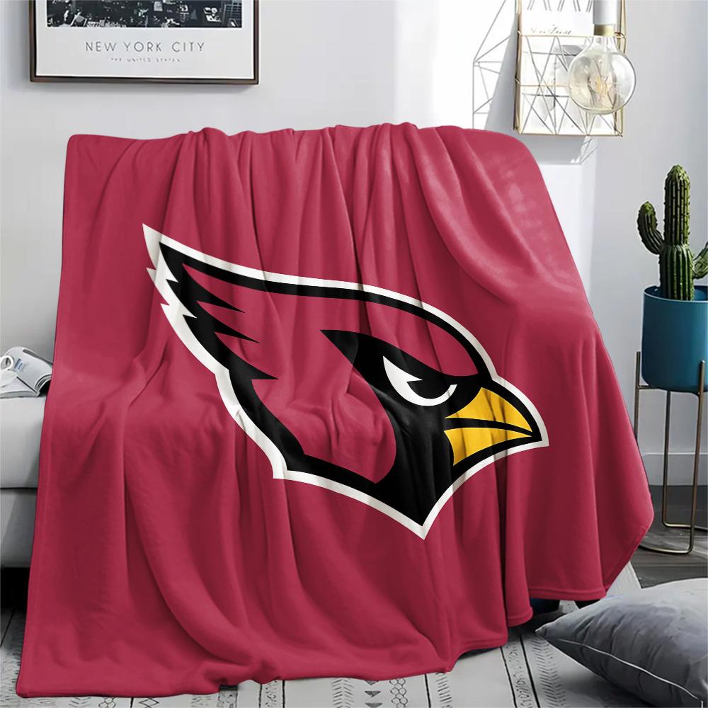 Arizona Cardinals Print Flannel Blanket, High quality Comfortable for All Seasons, Home Decor, Warmth and Comfort, Perfect for Christmas Gifts