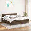3140708 vidaXL Divan Bed with Mattress Dark Brown 160x200 Cm