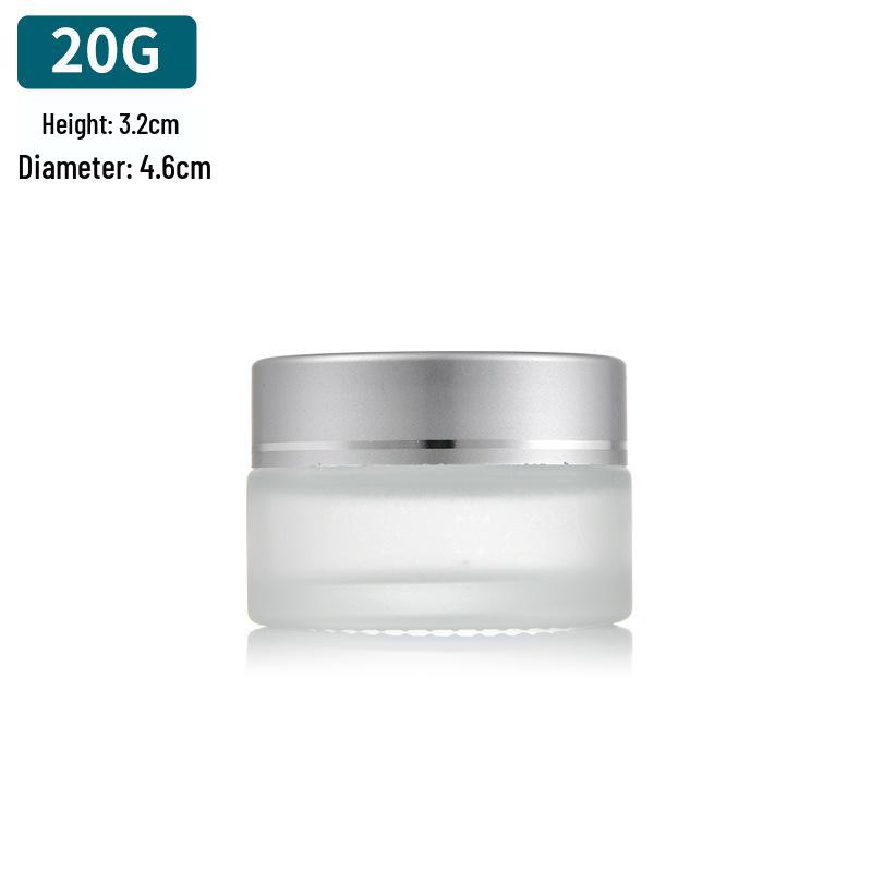 Frosted Glass Ointment Jar, Small Capacity Sealed Container for Creams