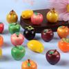 10pcs Mango Pear Miniature Food Toy Resin Home Decoration Item Cute 3D Fruit Model  Dollhouse Craft