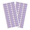 72Pcs Personalized Flower Name Labels Waterproof Stickers For Bottles Clothing Tags Lunch Boxes Notebooks