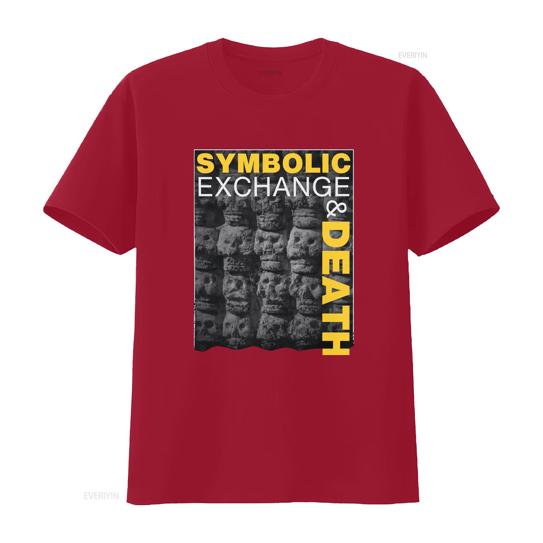 

Symbolic Exchange Death T Shirt Baudrillard PHD Philosophy Student Present Alt Academic Marx Nietzsche Bataille vintage Washed S