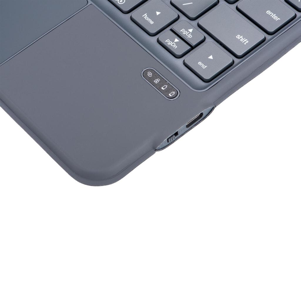 Apple iPad 11 (16) 10th Gen Skin-Feel Bluetooth Keyboard Case with 7-Color Backlight