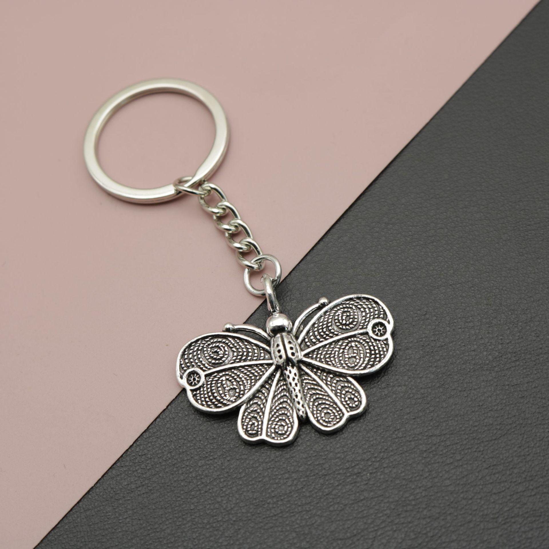 Xiyin Hot Selling Simple Butterfly Keychain Pendant Jewelry