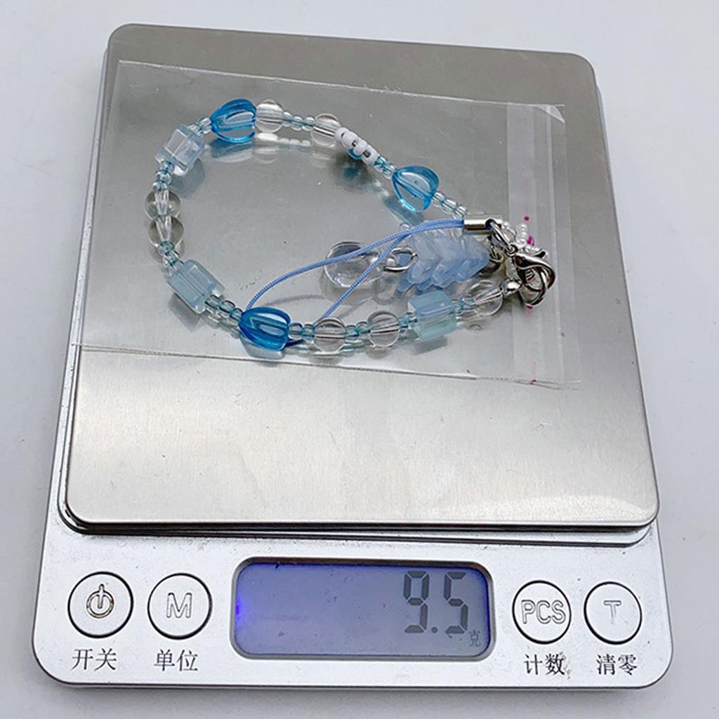 Stilvoller Perlenanhänger Handykette Ornament Herz Perlen Handyanhänger Handyband Zubehör für Frauen und Mädchen