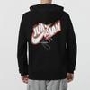 Jordan Logo Fleecegefütterte Kapuzenjacke Verdickte Sport Langarmjacke Winterausgabe Herrenjacken Schwarz DC9607-010