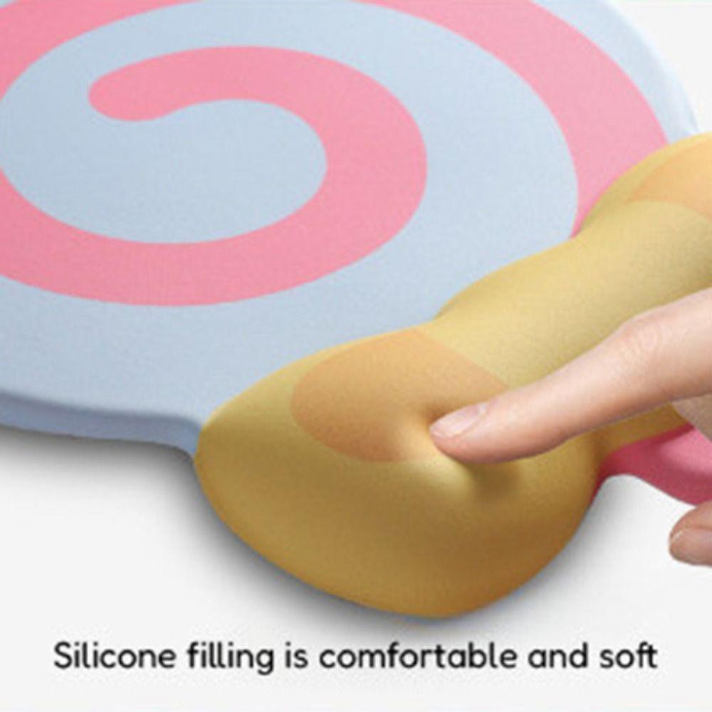 Slow Rebound Lollipop Wrist Mouse Pad Creative Keyboard Hand Cushion  Student