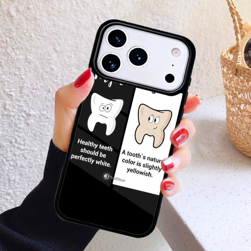 Dentist Dental Hygienist Tooth Phone Case For iPhone 17 Air 16 15 14 13 12 11 Pro Max Plus