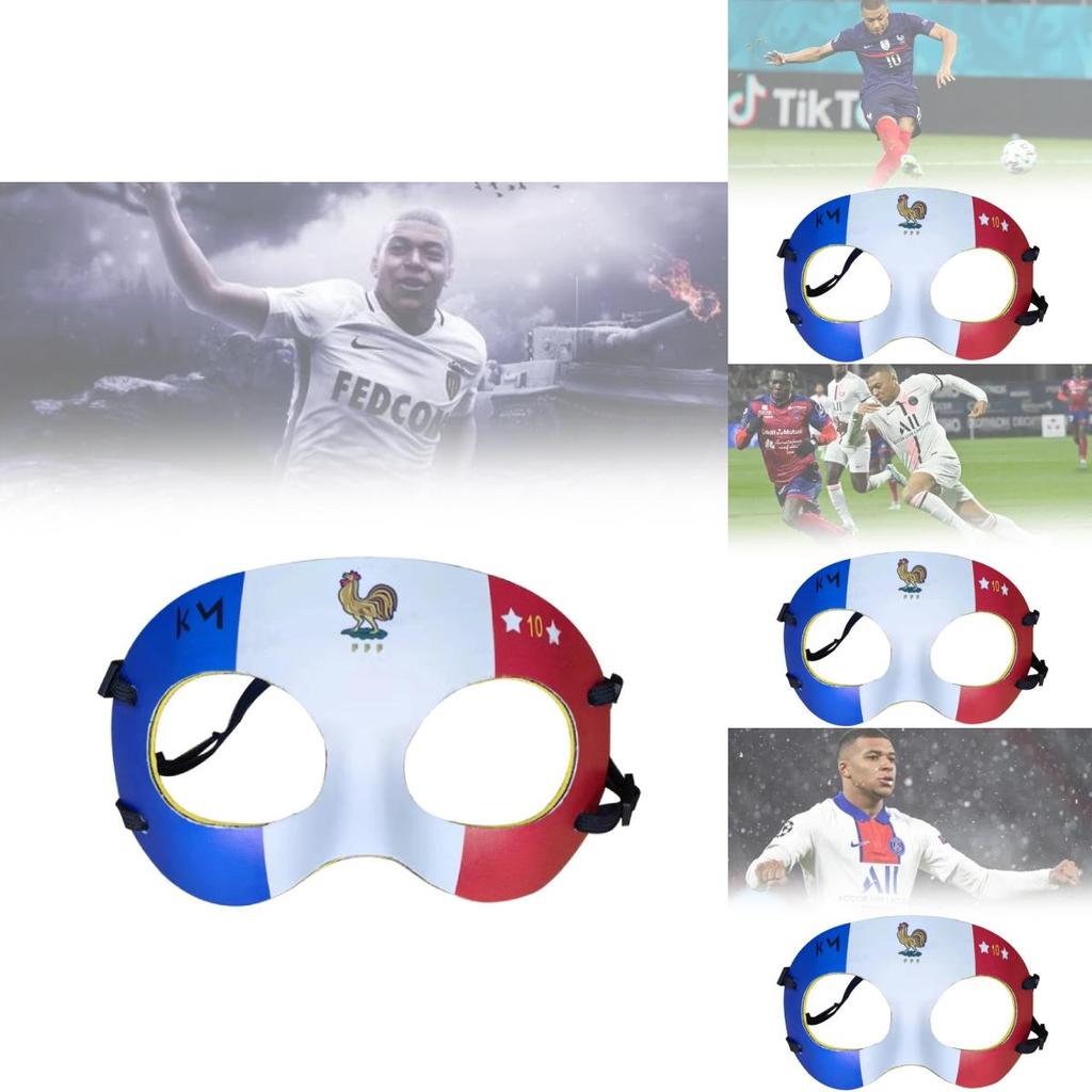 Unik Kylian Mbappe-inspirerad tuppmask för fotbolls- och basketbollsskydd för aktiva idrottare
