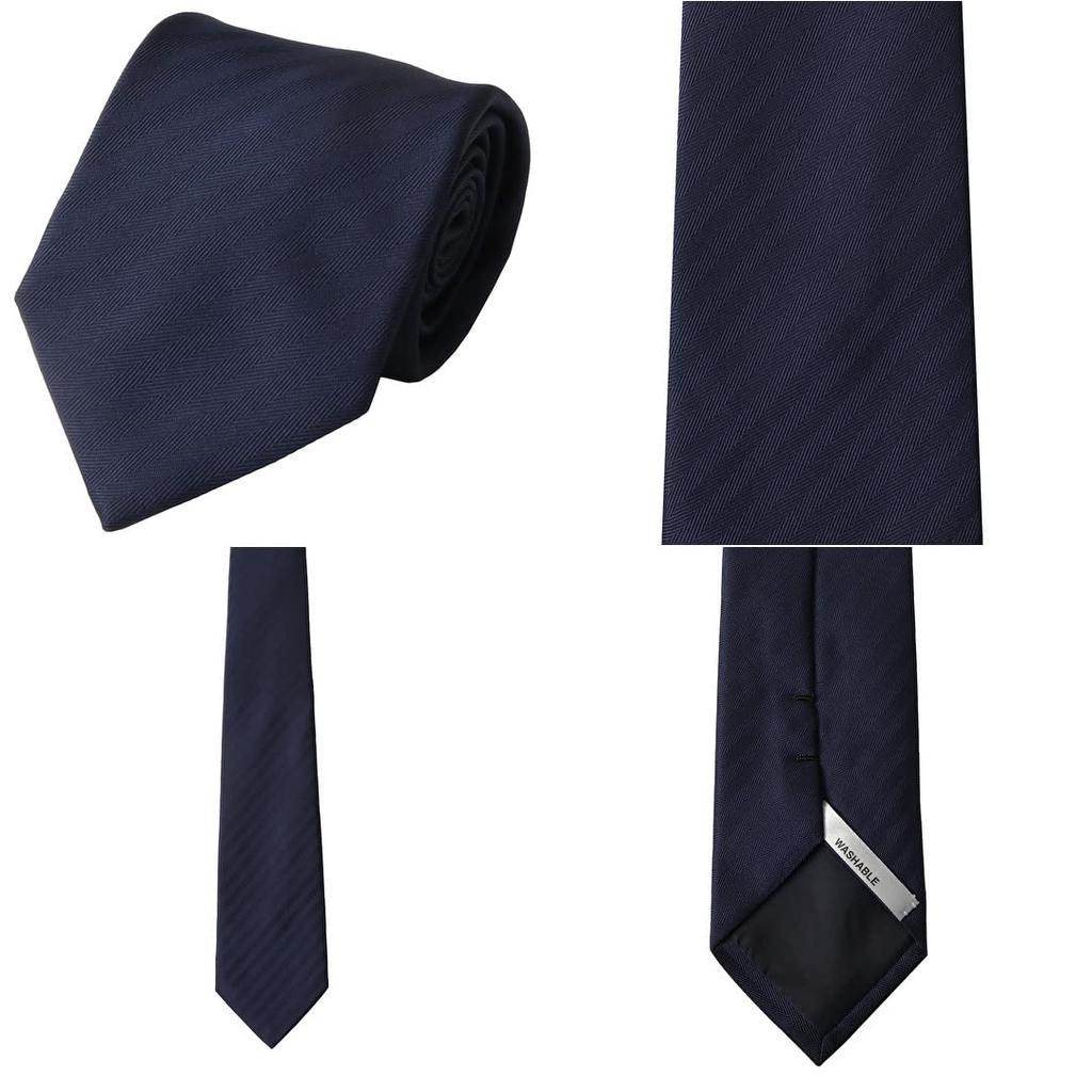Washable Necktie Set (3 Pieces) - Easy To Coordinate - Includes Laundry Net [Various Color Options Available]