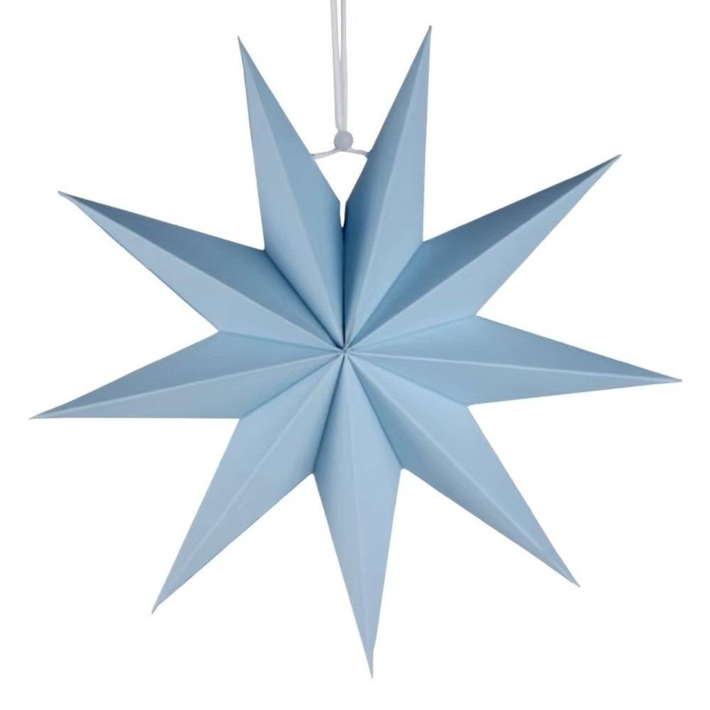 New 30cm Star Lanterns 9-Pointed DIY Crafts Christmas Decorations Folding Party Decorations Birthday Party