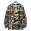 Ladies' Fashionable Casual Long Sleeved Christmas Cute Printed Round Neck Knitted Yarn
