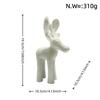 Resin Christmas Reindeer Figurine Standing Decor Holiday Tabletop Display Gift